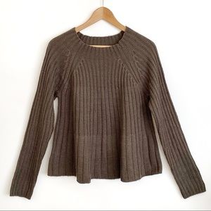 Cupio A-lined Ribbed Knit Sweater Size M